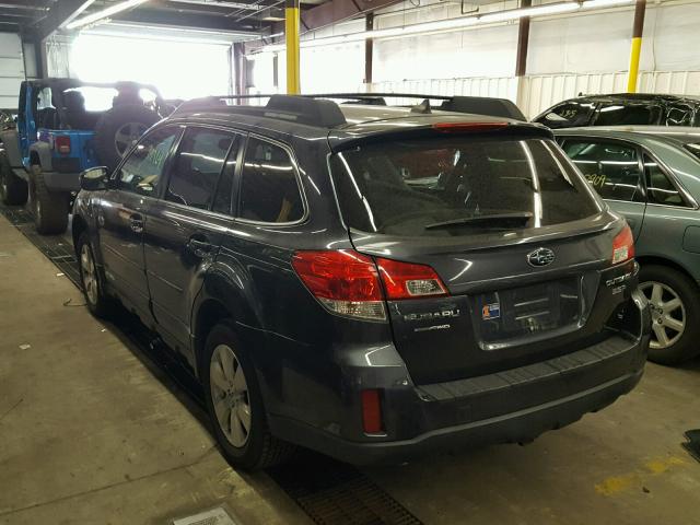 4S4BRDKC7C2292280 - 2012 SUBARU OUTBACK 3. GRAY photo 3