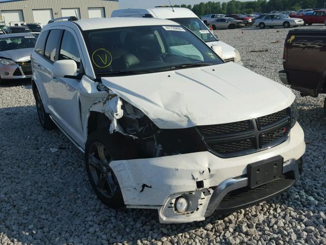 3C4PDCGG0FT752770 - 2015 DODGE JOURNEY CR WHITE photo 1