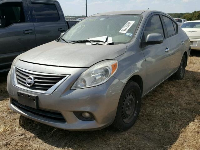 3N1CN7AP1CL942197 - 2012 NISSAN VERSA GRAY photo 2