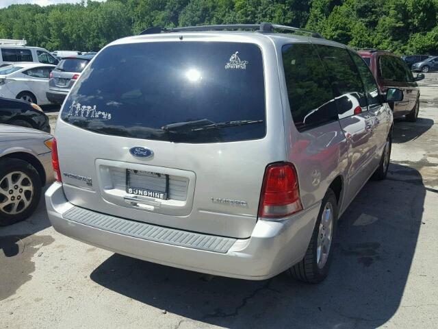 2FMZA58286BA16800 - 2006 FORD FREESTAR L SILVER photo 4