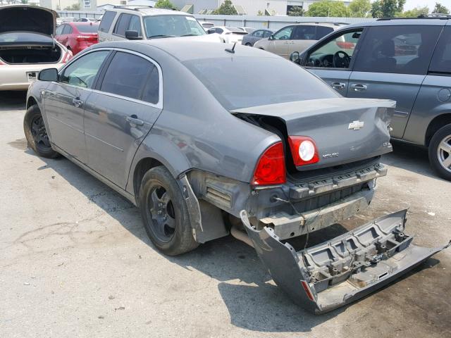 1G1ZG57B08F161487 - 2008 CHEVROLET MALIBU LS CHARCOAL photo 3