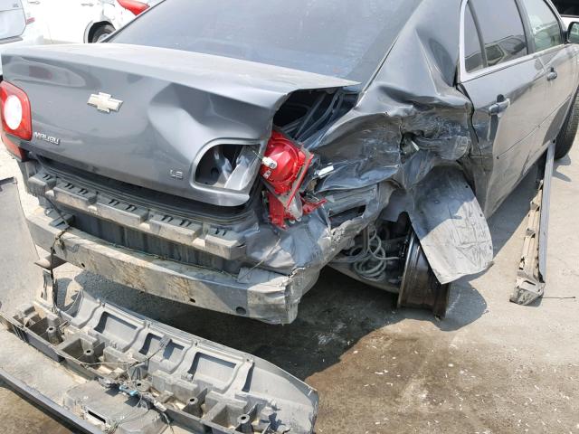 1G1ZG57B08F161487 - 2008 CHEVROLET MALIBU LS CHARCOAL photo 9