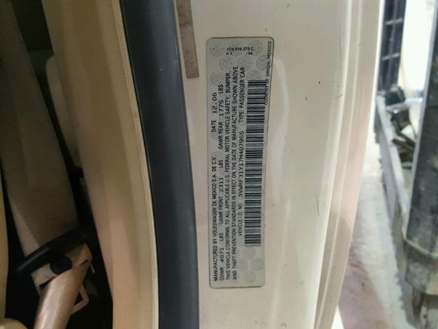 3VWRF31Y17M407955 - 2007 VOLKSWAGEN NEW BEETLE 奶油色 照片 10