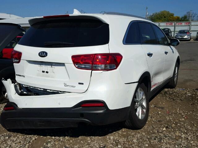 5XYPG4A36GG162536 - 2016 KIA SORENTO WHITE photo 4