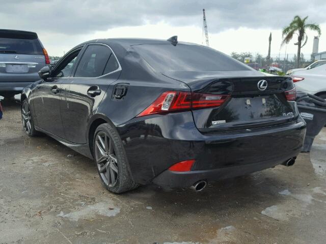 JTHBF1D25F5071875 - 2015 LEXUS IS 250 BLACK photo 3