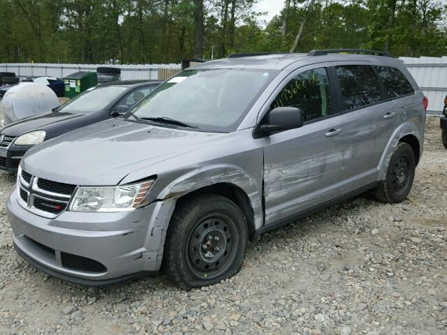 3C4PDDAGXFT749230 - 2015 DODGE JOURNEY SE GRAY photo 2