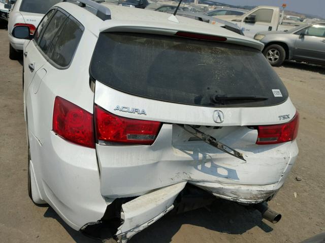 JH4CW2H66CC004961 - 2012 ACURA TSX TECH WHITE photo 9