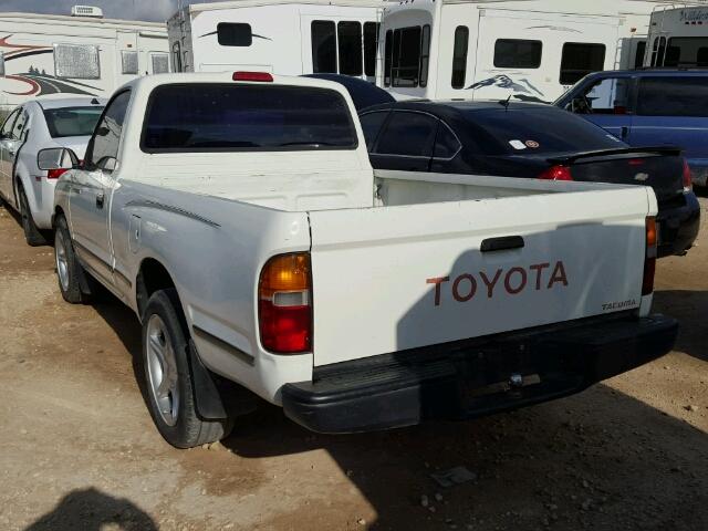 4TANL42N3TZ171785 - 1996 TOYOTA TACOMA WHITE photo 3