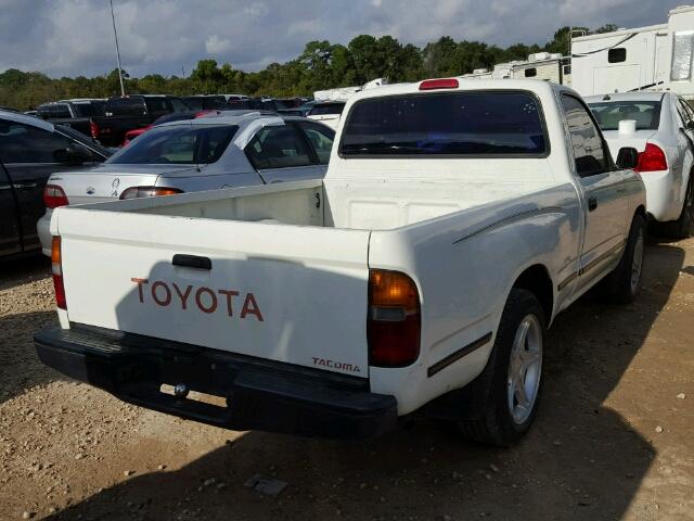 4TANL42N3TZ171785 - 1996 TOYOTA TACOMA WHITE photo 4