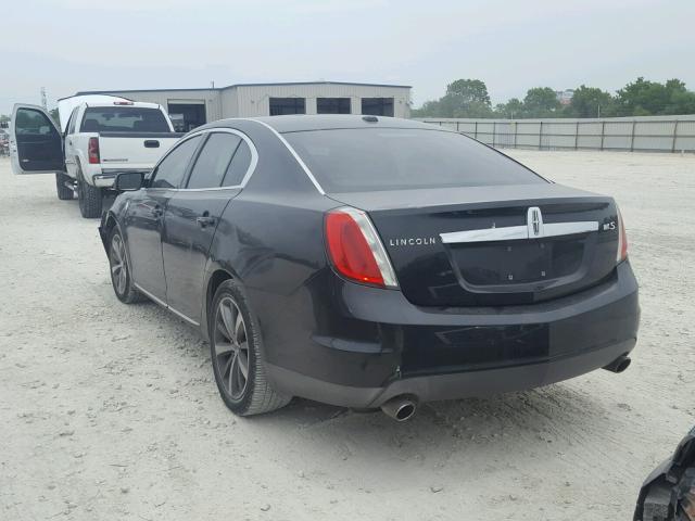1LNHM93R09G603987 - 2009 LINCOLN MKS BLACK photo 3