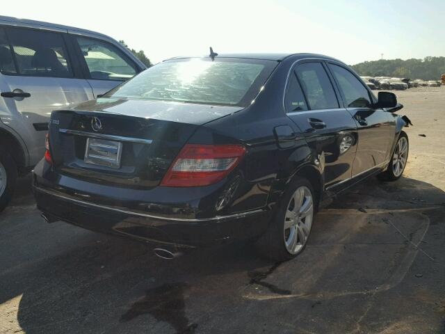 WDDGF54X19R069988 - 2009 MERCEDES-BENZ C Черный фото 4