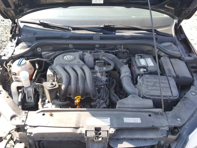 3VW2K7AJ6CM423991 - 2012 VOLKSWAGEN JETTA BASE Սև լուսանկար 7