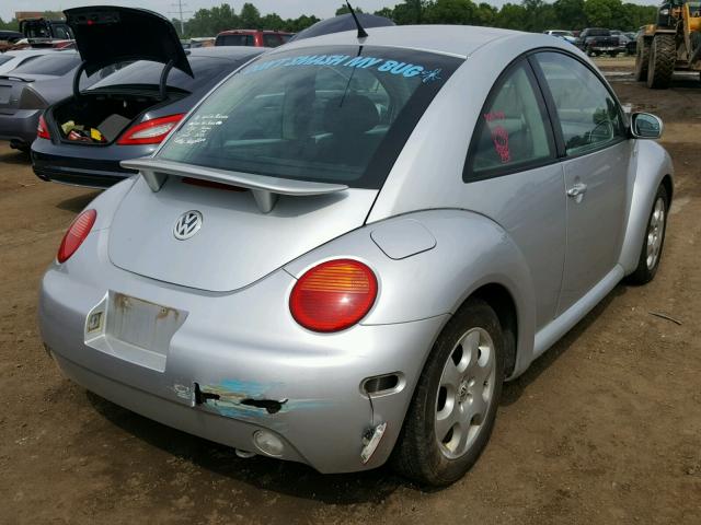 3VWCK21C13M424619 - 2003 VOLKSWAGEN NEW BEETLE SILVER photo 4