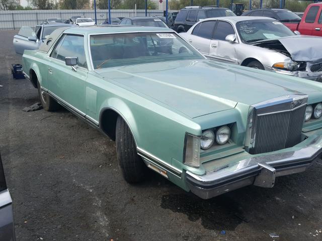 7Y89A821671 - 1977 LINCOLN MARK VII GREEN photo 1