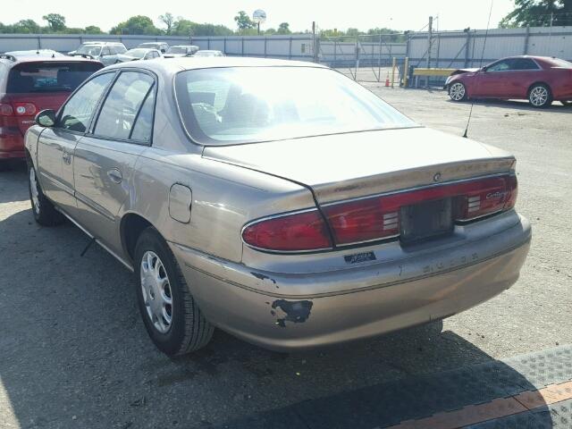 2G4WS52J031106184 - 2003 BUICK CENTURY CU TAN photo 3