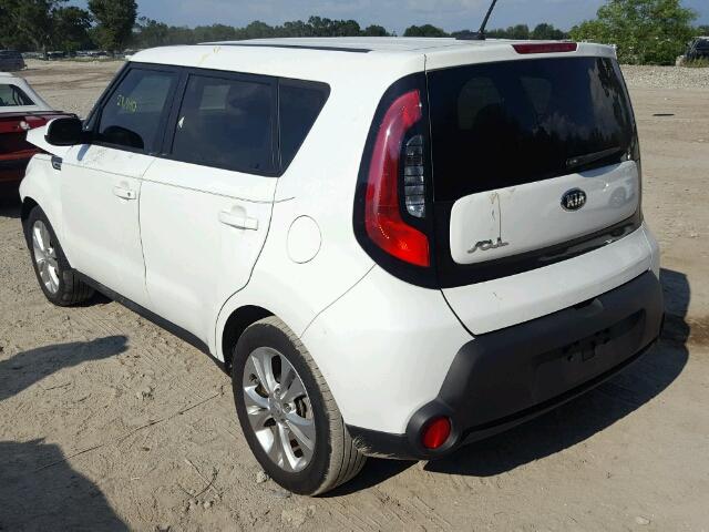 KNDJP3A56F7796359 - 2015 KIA SOUL + WHITE photo 3