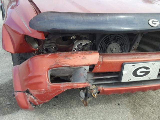 4S6CK58W2X4415890 - 1999 HONDA PASSPORT E MAROON photo 9