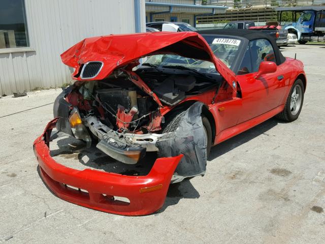 4USCH7320VLB79199 - 1997 BMW Z3 1.9 RED photo 2