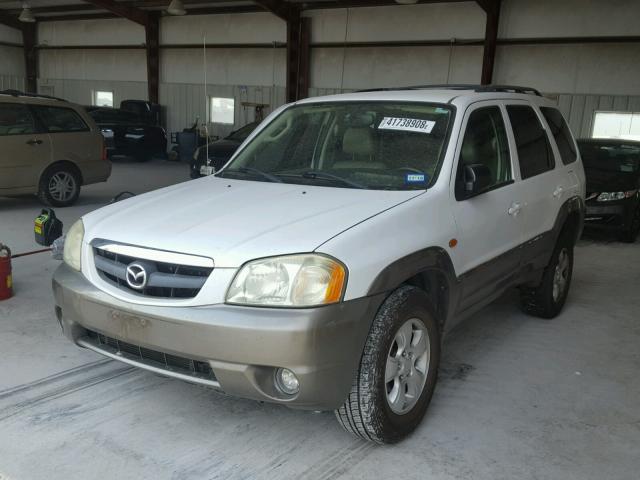 4F2CZ06194KM09322 - 2004 MAZDA TRIBUTE ES WHITE photo 2