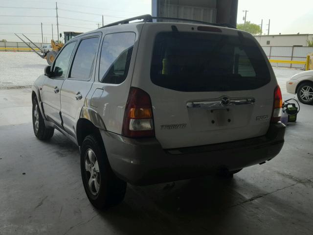 4F2CZ06194KM09322 - 2004 MAZDA TRIBUTE ES WHITE photo 3
