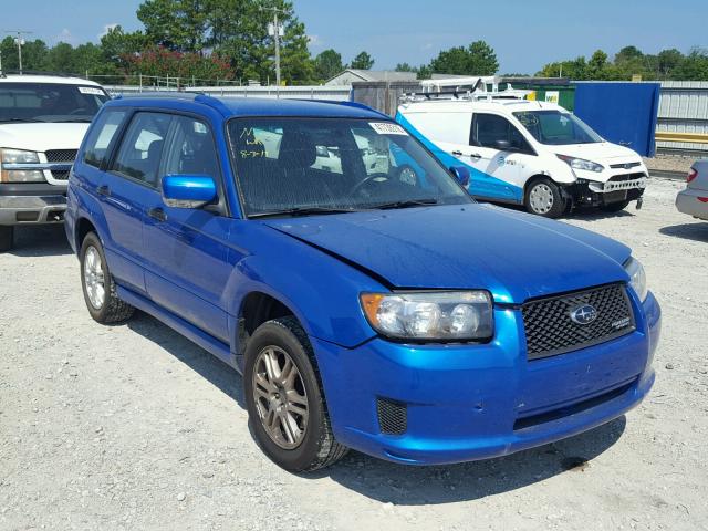 JF1SG66668H707092 - 2008 SUBARU FORESTER S BLUE photo 1