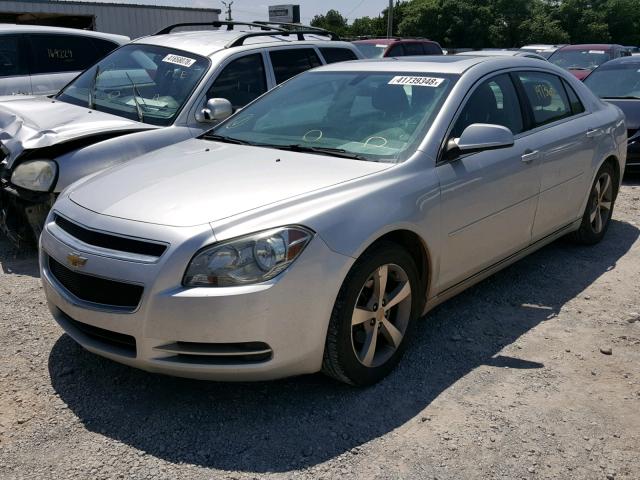 1G1ZC5EU6BF335179 - 2011 CHEVROLET MALIBU 1LT ვერცხლისფერი ფოტო 2