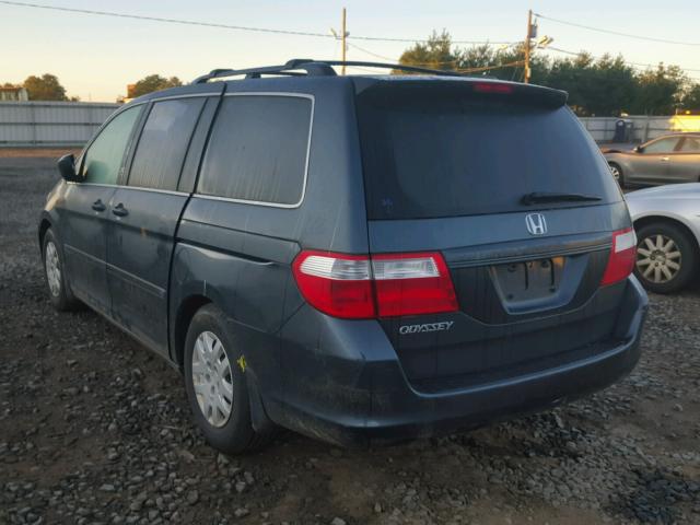 5FNRL38246B005119 - 2006 HONDA ODYSSEY LX GREEN photo 3