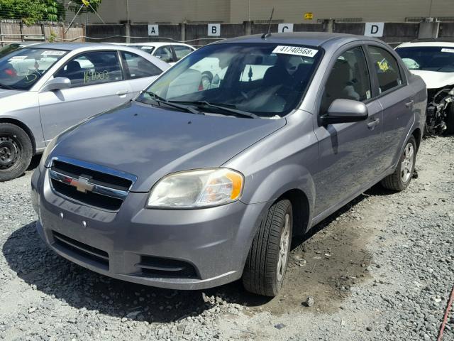 KL1TD5DE9BB191307 - 2011 CHEVROLET AVEO LS GRAY photo 2