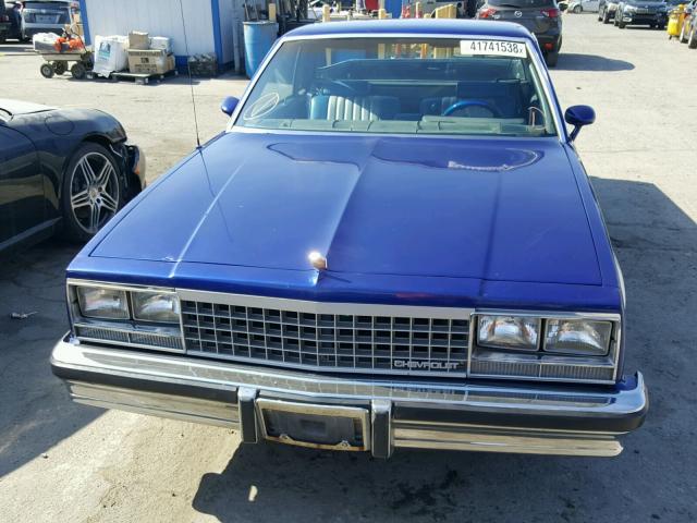 1GCCW80HXDR110331 - 1983 CHEVROLET EL CAMINO BLUE photo 10