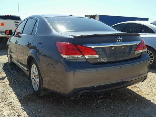 4T1BK3DB4BU410260 - 2011 TOYOTA AVALON BAS CHARCOAL photo 3