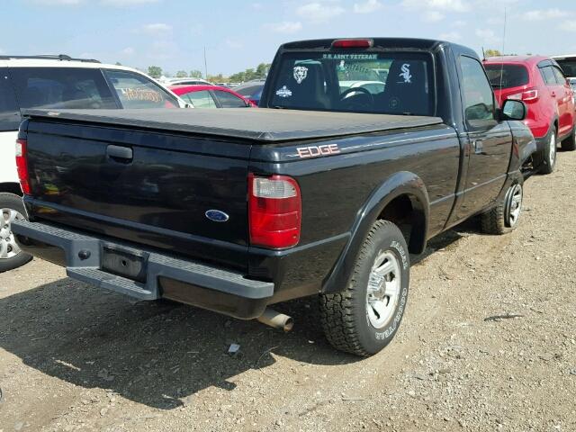 1FTYR10U45PA19554 - 2005 FORD RANGER BLACK photo 4