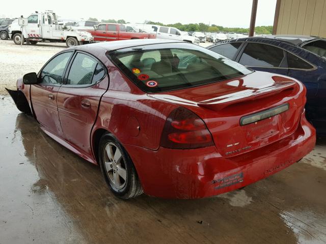 2G2WP552281158793 - 2008 PONTIAC GRAND PRIX RED photo 3