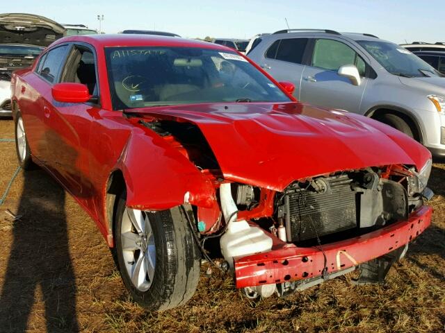 2C3CDXBG6DH637436 - 2013 DODGE CHARGER SE RED photo 1