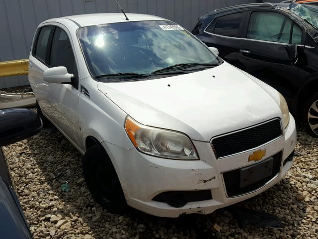 KL1TD66E99B396087 - 2009 CHEVROLET AVEO LS WHITE photo 1