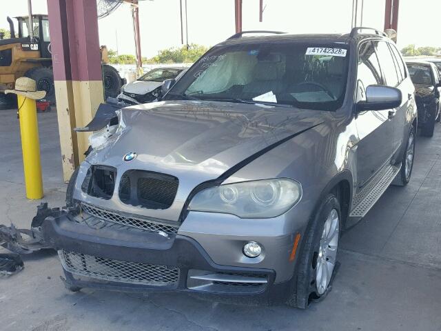 5UXFE83508L166951 - 2008 BMW X5 4.8I GRAY photo 2