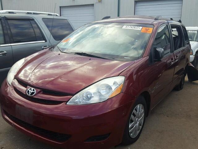 5TDZK23C79S248050 - 2009 TOYOTA SIENNA MAROON photo 2