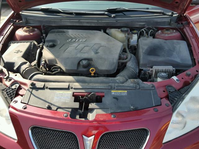 1G2ZG57N084305797 - 2008 PONTIAC G6 RED photo 7