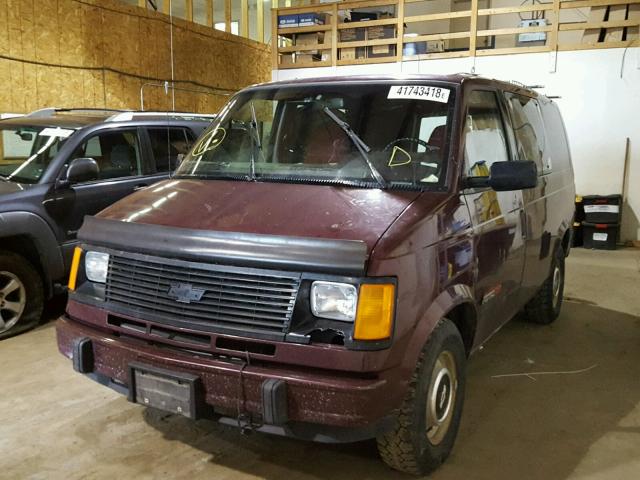 1GNEL19W4RB182451 - 1994 CHEVROLET ASTRO BURGUNDY photo 2