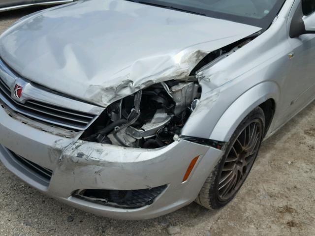 W08AT271285124171 - 2008 SATURN ASTRA XR SILVER photo 9