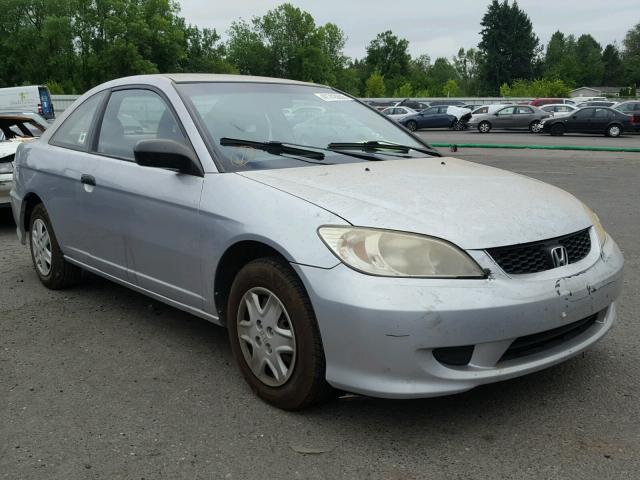 1HGEM22185L067108 - 2005 HONDA CIVIC DX V Արծաթագույն լուսանկար 1