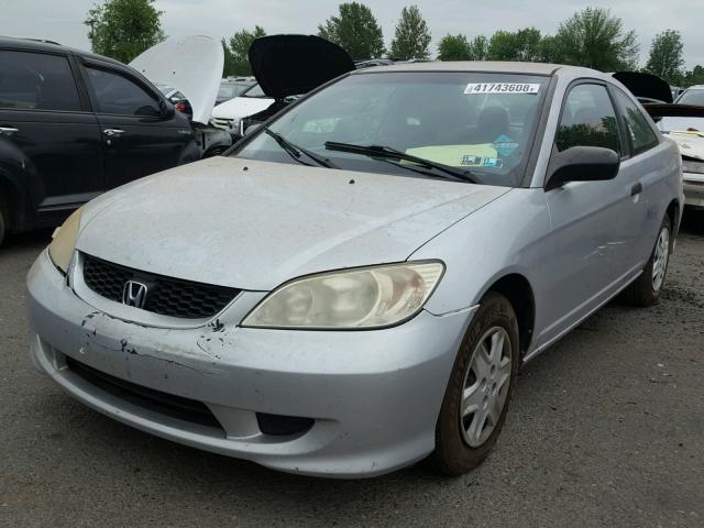 1HGEM22185L067108 - 2005 HONDA CIVIC DX V Արծաթագույն լուսանկար 2