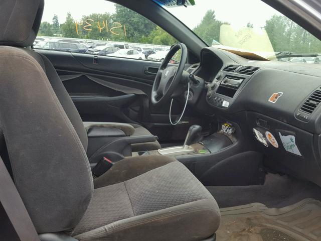 1HGEM22185L067108 - 2005 HONDA CIVIC DX V Արծաթագույն լուսանկար 5