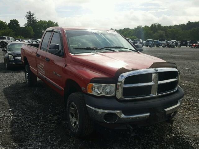 3D7KU28D84G123083 - 2004 DODGE RAM 2500 S RED photo 1