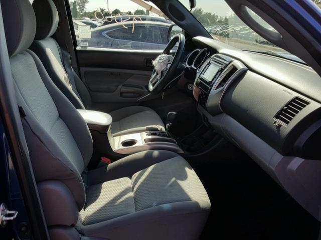 5TFJX4GN0FX040054 - 2015 TOYOTA TACOMA DOU BLUE photo 5