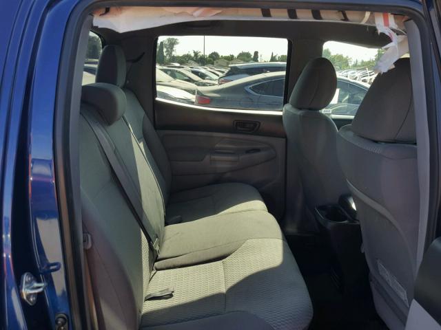 5TFJX4GN0FX040054 - 2015 TOYOTA TACOMA DOU BLUE photo 6