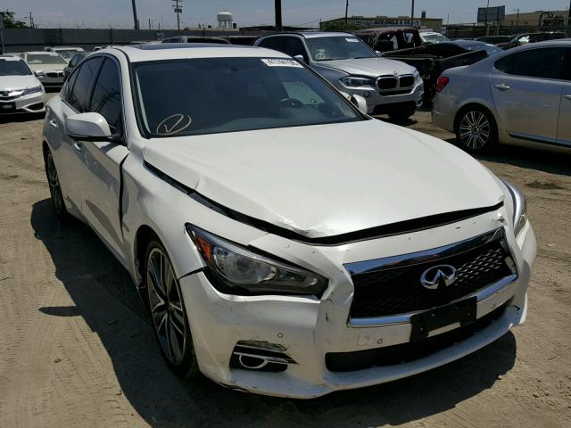 JN1AV7AP4GM490118 - 2016 INFINITI Q50 HYBRID WHITE photo 1