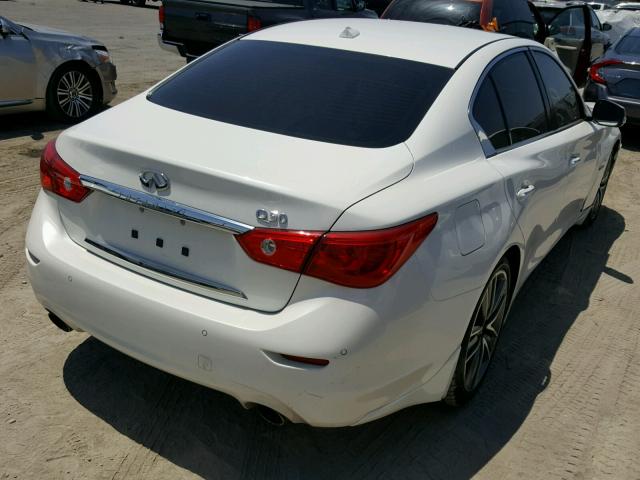 JN1AV7AP4GM490118 - 2016 INFINITI Q50 HYBRID WHITE photo 4