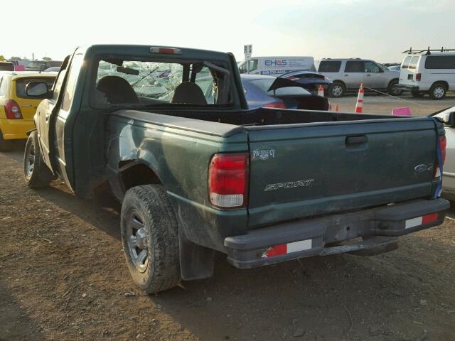 1FTYR14V5YPA64784 - 2000 FORD RANGER GREEN photo 3