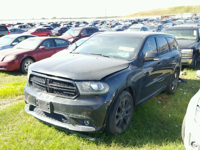 1C4SDHCT3EC476587 - 2014 DODGE DURANGO BLACK photo 2