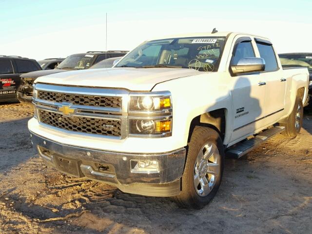 3GCUKSEC0EG219926 - 2014 CHEVROLET SILVERADO WHITE photo 2